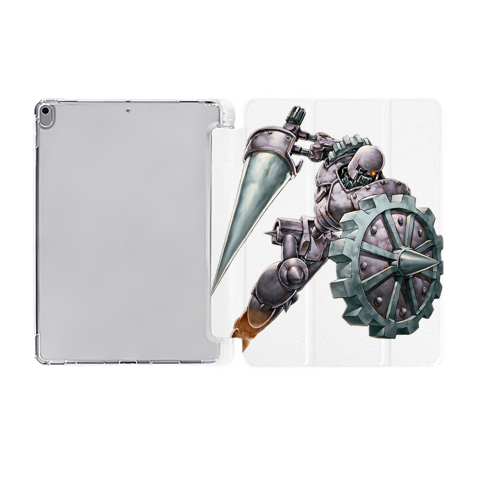 （画像用） 遊☆戯☆王 Yu-Gi-Oh! IPad ケース ペン収納付き 三つ折りスタンド PUレザー×シリコン 対応機種9.5/10.5/10.9インチ